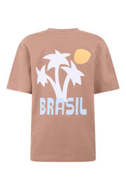 thumbnail: Shoeby T-shirt met backprint lichtbruin