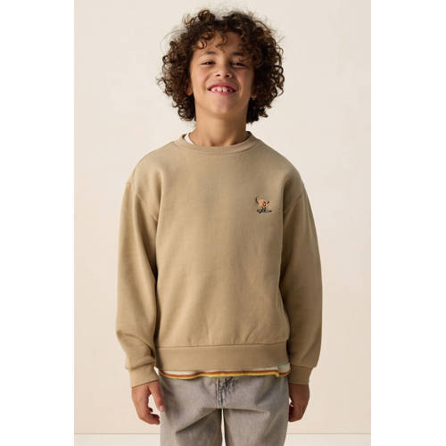 Sissy-Boy sweater met backprint lichtbruin afbeelding