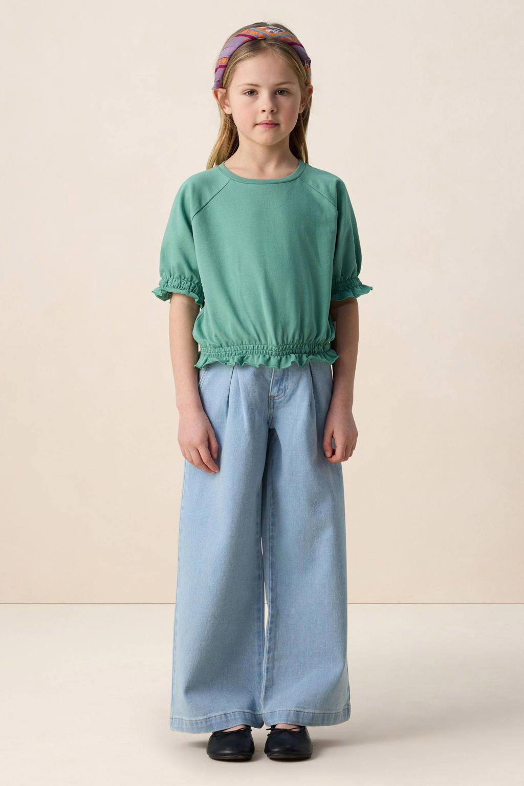 Sissy-Boy wide leg jeans light blue denim