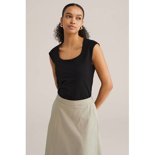 WE Fashion T-shirt zwart afbeelding