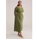 WE Fashion Curve A-lijn jurk olijfgroen