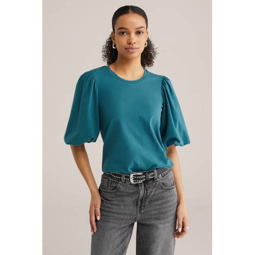 WE Fashion T-shirt petrol afbeelding