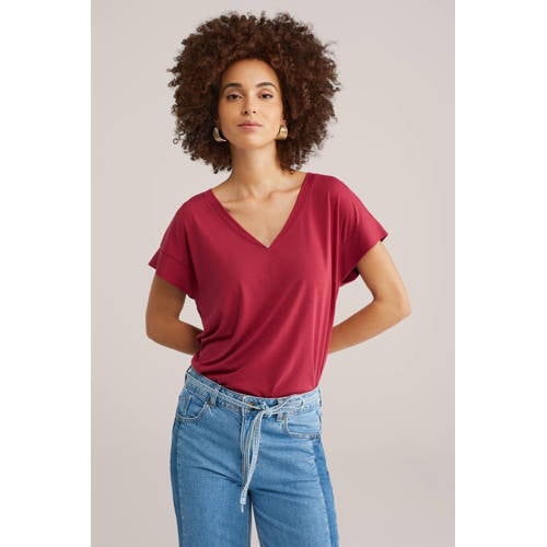 WE Fashion T-shirt rood afbeelding