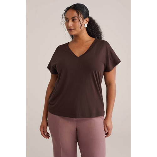 WE Fashion T-shirt bruin afbeelding