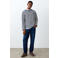 MANGO TEEN gestreepte T-shirt met backprint donkerblauw