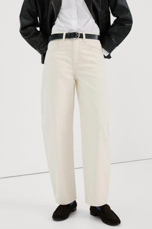 High-waist barrel jeans high waist barrel jeans ecru