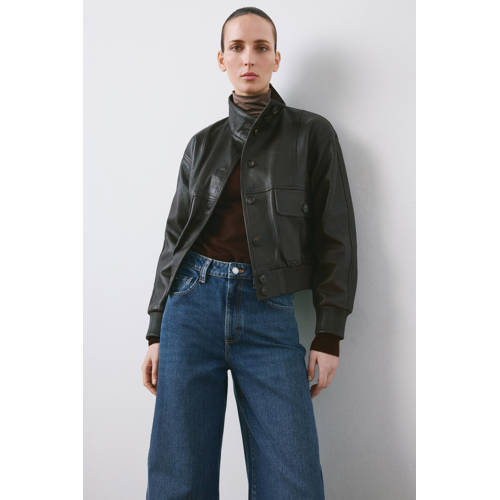 Mango barrel jeans medium blue denim afbeelding