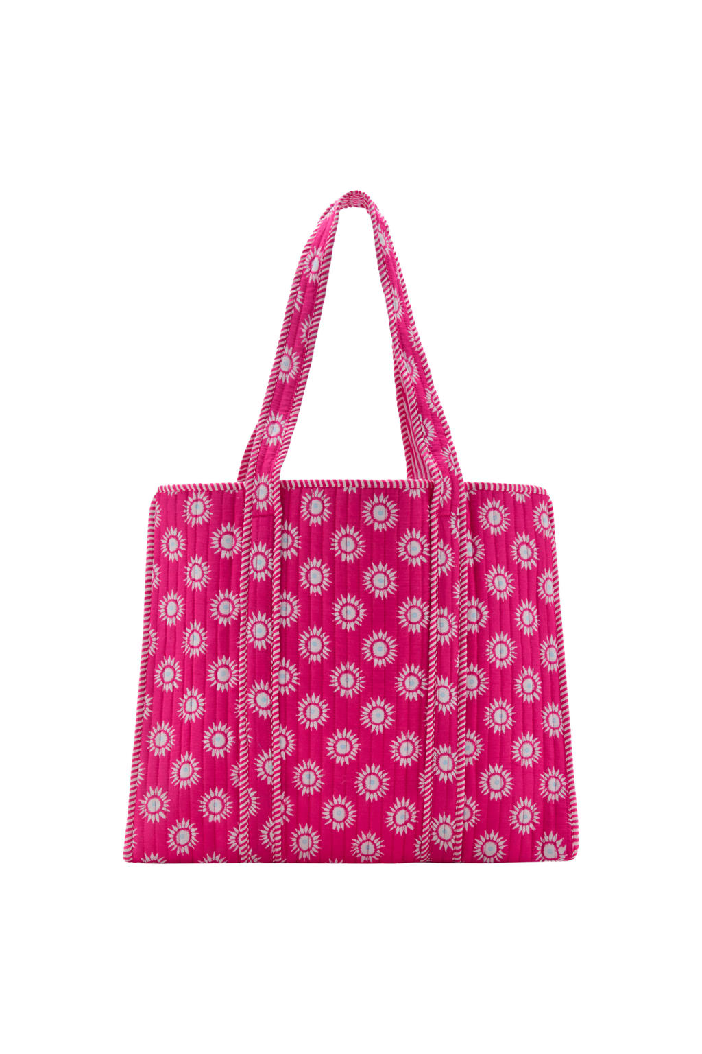 MANGO TEEN strandtas met all over print roze