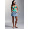 MANGO TEEN cut-out badpak met print groen