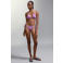 MANGO TEEN halter bikini met bloemen print paars