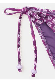 thumbnail: MANGO TEEN halter bikini met bloemen print paars