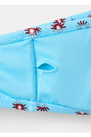 thumbnail: MANGO TEEN one shoulder bikini lichtblauw/donkerrood