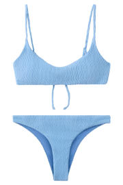 thumbnail: MANGO TEEN crop bikini blauw