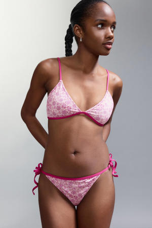 crop bikini roze