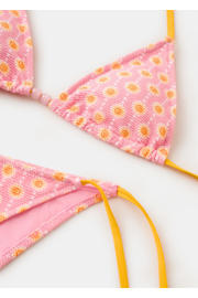 thumbnail: MANGO TEEN halterbikini met print roze/geel