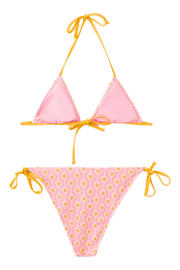 thumbnail: MANGO TEEN halterbikini met print roze/geel