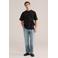 WE Fashion oversized T-shirt zwart