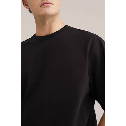 WE Fashion oversized T-shirt zwart afbeelding