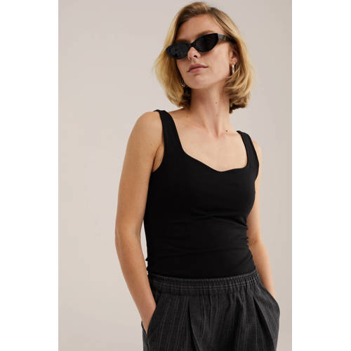 WE Fashion top zwart afbeelding