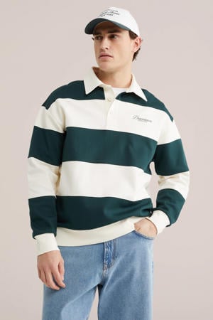gestreepte sweater donkergroen