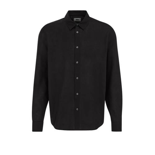 WE Fashion regular casual overhemd zwart afbeelding