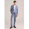 WE Fashion regular casual overhemd met linnen wit