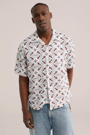 regular casual overhemd donkerrood