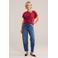 WE Fashion top met siergesp rood