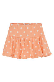 thumbnail: WE Fashion korte ballonrok met stippen - oranje