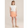 WE Fashion korte ballonrok met stippen - oranje