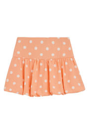 thumbnail: WE Fashion korte ballonrok met stippen - oranje
