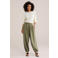 WE Fashion barrel high waist broek groen