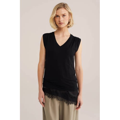 WE Fashion top zwart afbeelding