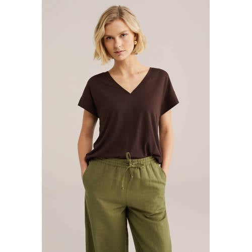 WE Fashion T-shirt bruin afbeelding