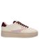 Scotch & Soda Minny leren sneakers ecru/donkerrood
