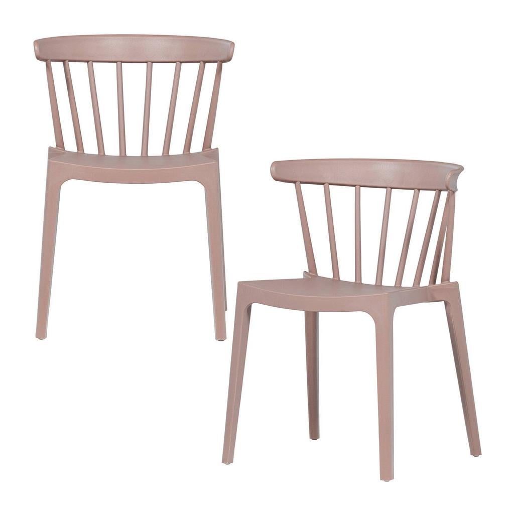 WOOOD WOOOD Bliss Tuinstoelen - Plant Fiber - Bruin Melange - Set van 2