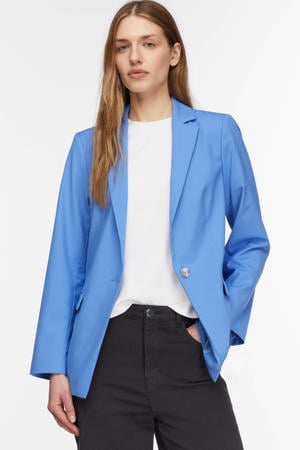 getailleerde blazer blauw