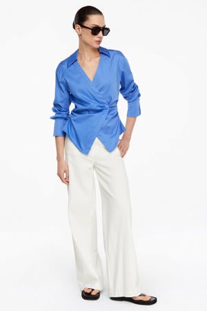 blouse blauw