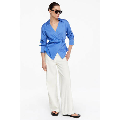 comma blouse blauw afbeelding