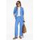 comma straight regular waist pantalon blauw
