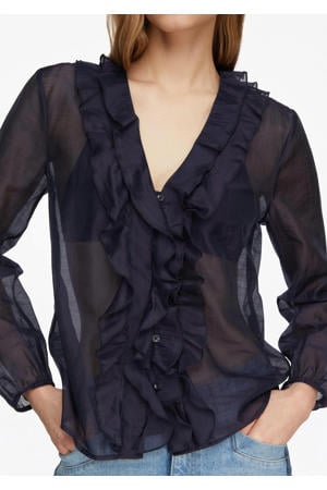 blouse donkerblauw