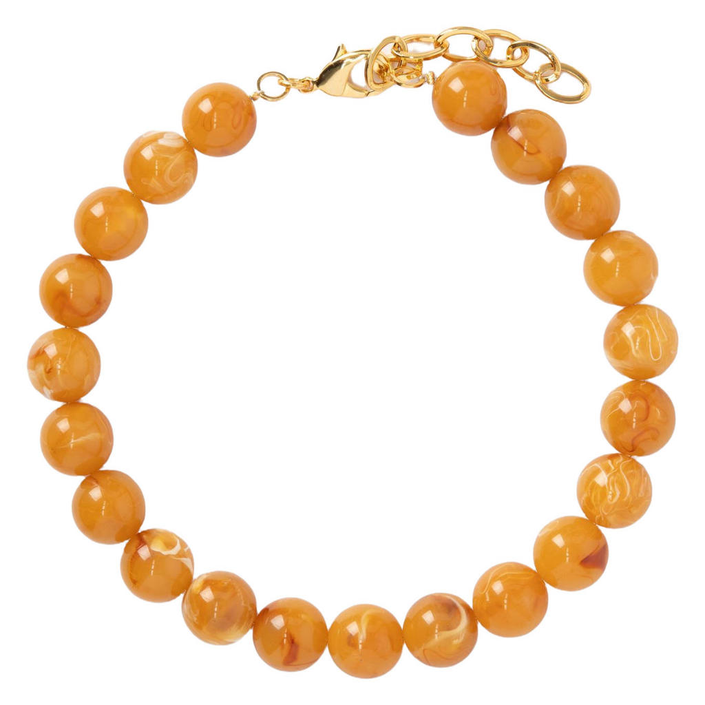 Sissy-Boy kralenketting okergeel