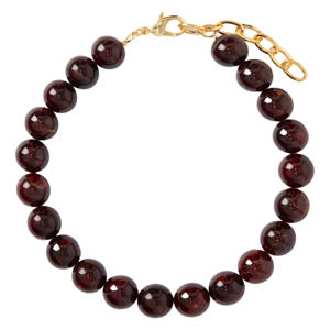 kralenketting donkerbruin