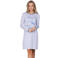 Rebelle nachthemd - blauw/wit