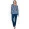 Pastunette pyjama - blauw/wit