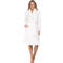 Rebelle fleece badjas - wit