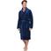 Pastunette for men fleece badjas - donkerblauw
