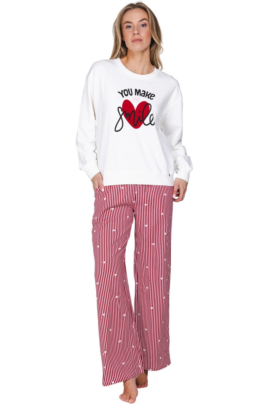 Rebelle pyjama set - rood/wit