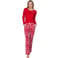 Rebelle pyjama - rood/wit