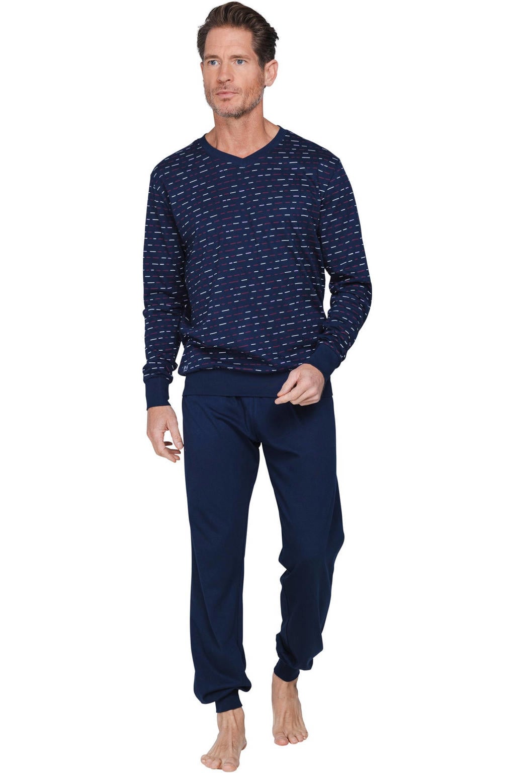 Pastunette for men pyjama set - donkerblauw